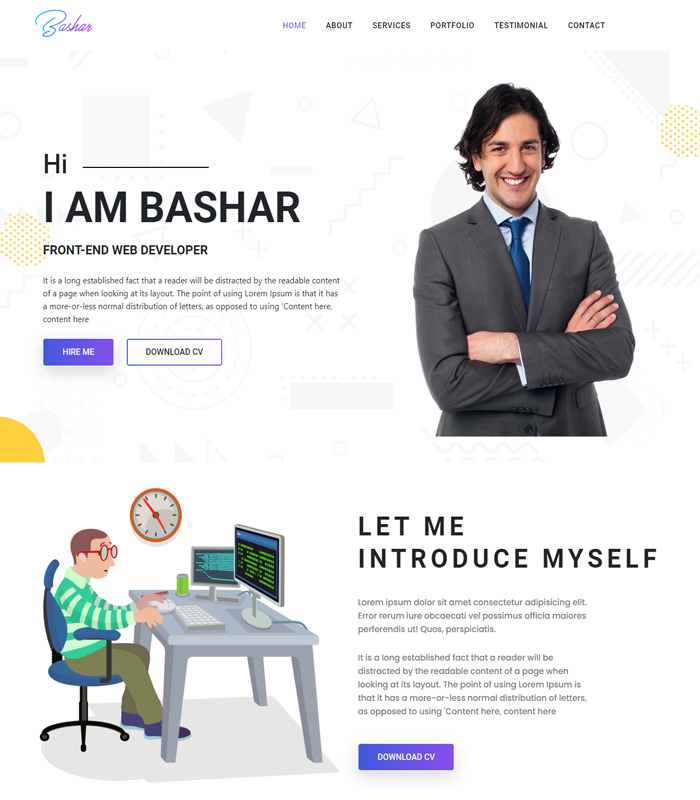 portfolio website using wordpress 1